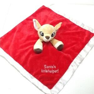 Rudolph red nose reindeer lovey security blanky